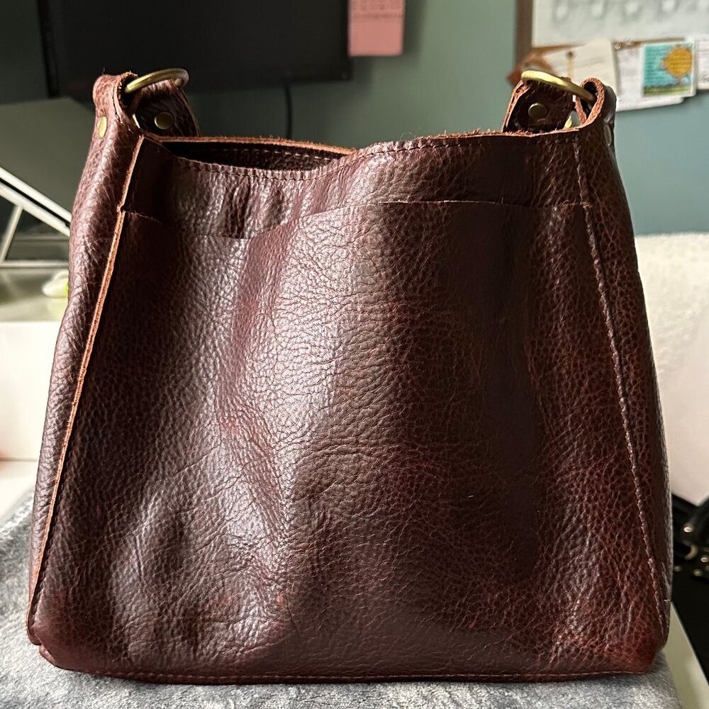 Portland Leather Triangle Shoulder Bag